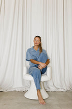 Logan 31” Inseam High Waist Dad Jean in Medium-Light *Final-Sale*