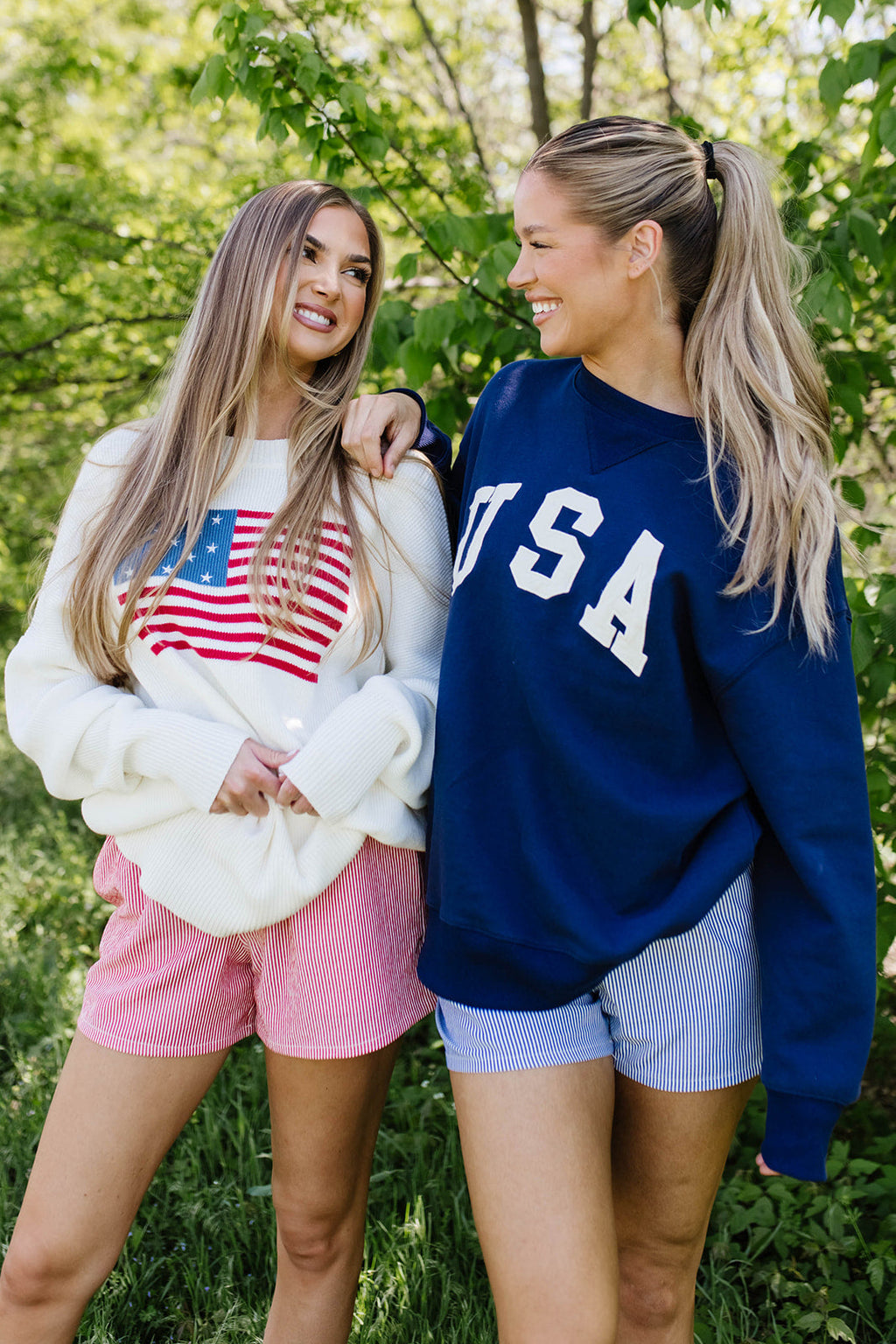 USA 100% Cotton Terry Pullover in Navy *Final-Sale*