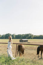 Lennox Long Sleeve Maxi Dress in Ivory - Bump Friendly