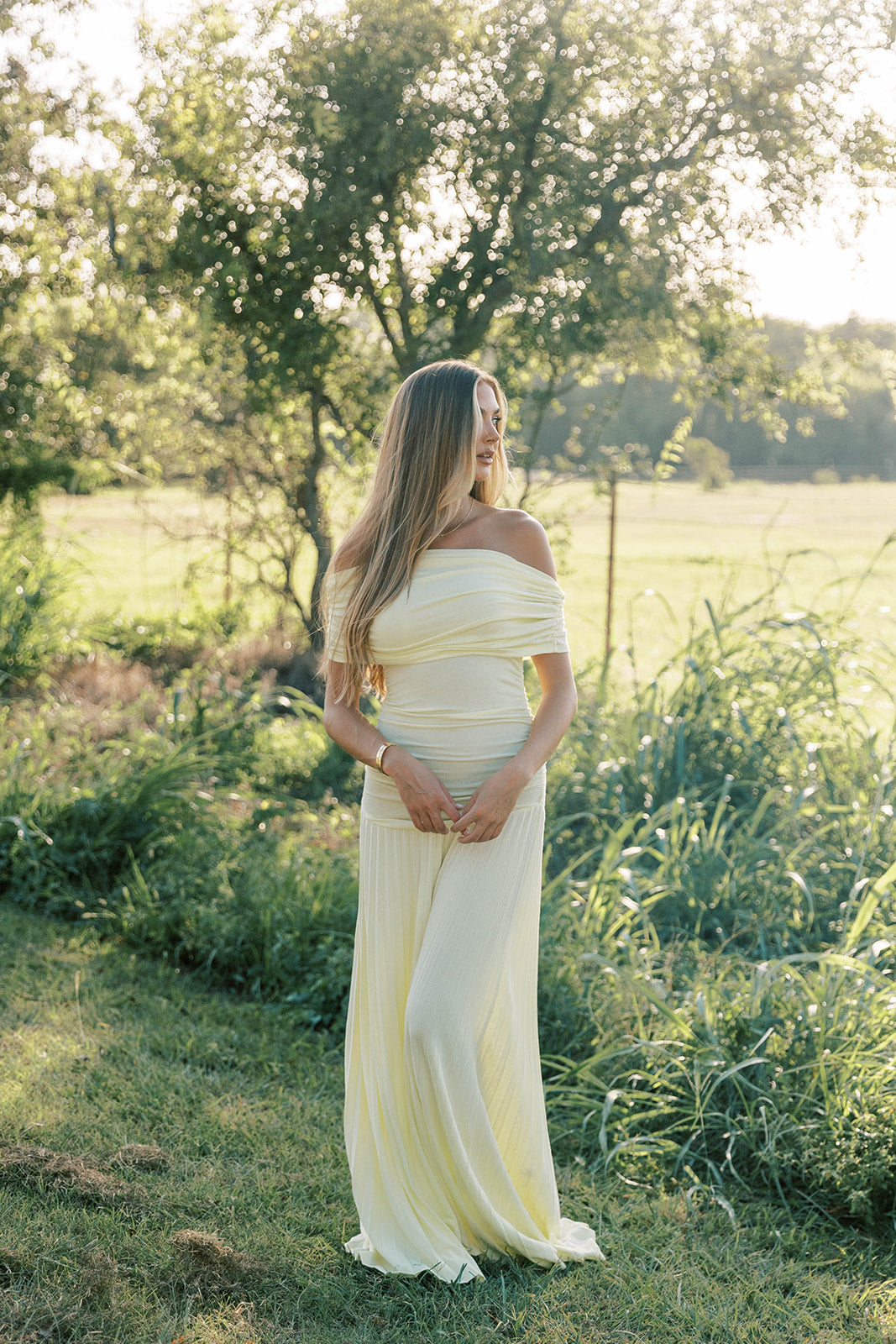 Halo Maxi Dress in Buttercream *Final-Sale*