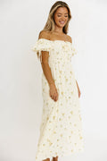 Savanna Steppe 100% Cotton Dress in Cream - Bump Friendly & Inclusive Sizing (S-3XL)