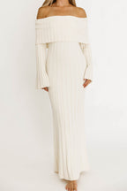 Evella Maxi Dress in Cream - Bump Friendly & Inclusive Sizing -Restocking in Jan