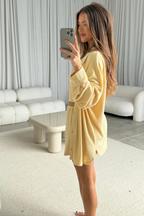 Yacht Club 3 Piece Tube Top and Shorts Set in Honey Butter