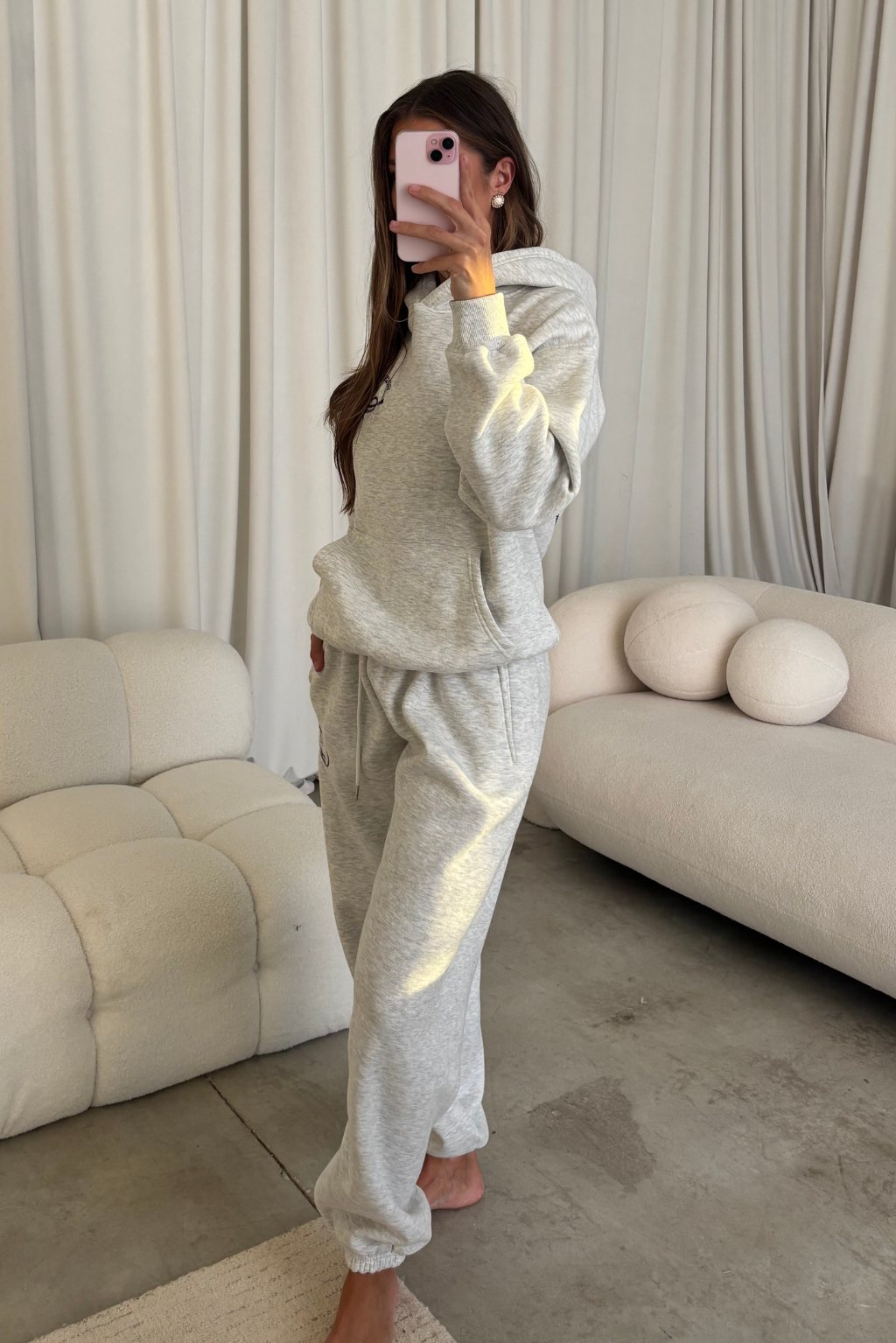 Kinsel Rodeo Club Sweatpants in Heather Grey