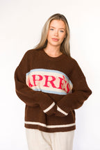 Apres Pullover Sweater Top in Chocolate *Final Sale*