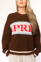 Apres Pullover Sweater Top in Chocolate *Final Sale*