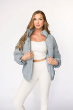 Jasmine Oversized Puffer Jacket in Iceberg *Final Sale*