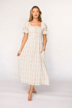 Savanna Steppe 100% Cotton Dress in Taupe - Bump Friendly & Inclusive Sizing (S-3XL)