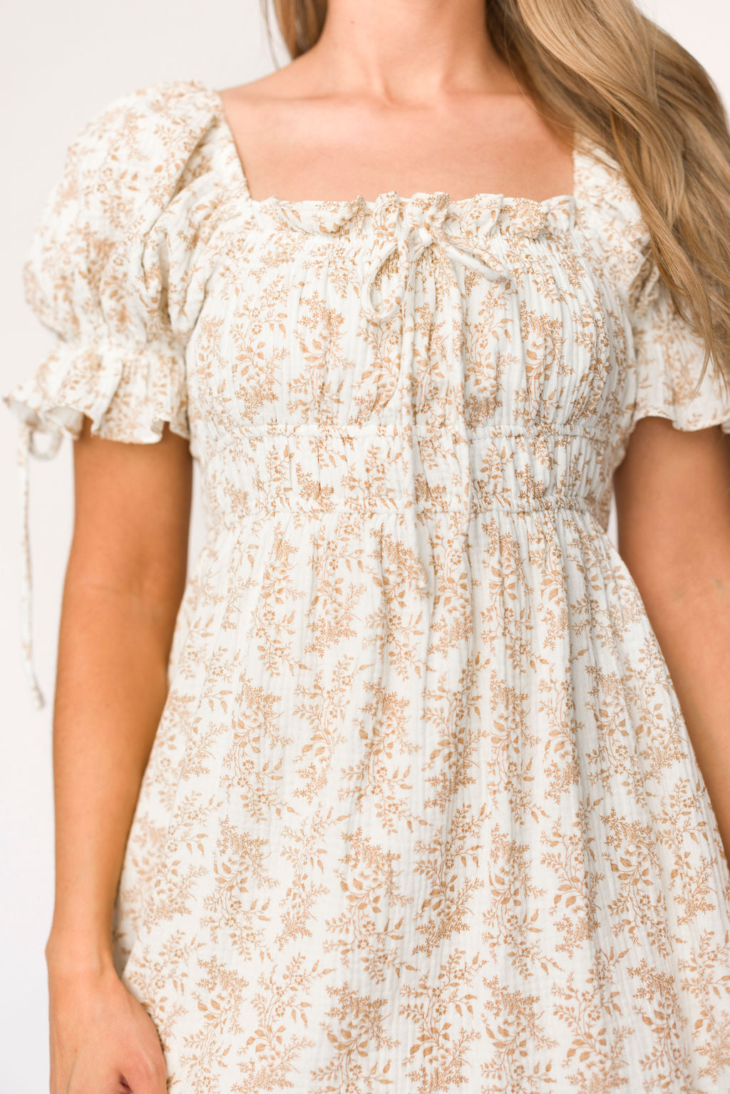 Savanna Steppe 100% Cotton Dress in Taupe - Bump Friendly & Inclusive Sizing (S-3XL)