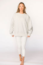 Liv Reversible Fleece Sweatshirt in Natural