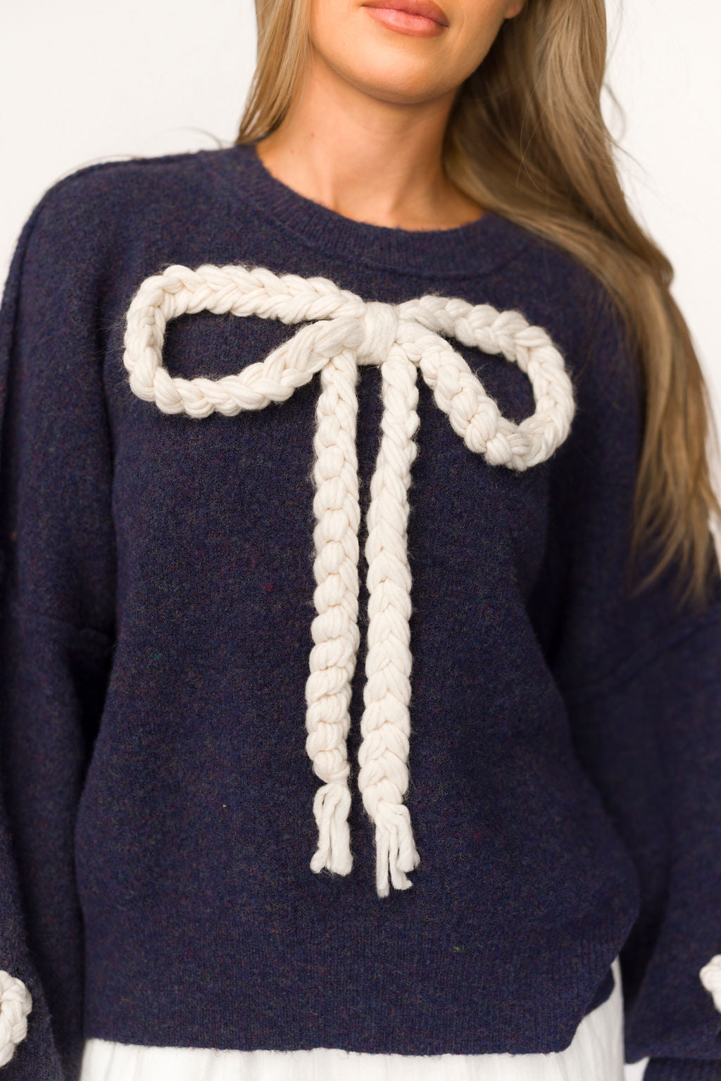 Clara Oversized Pullover Sweater in Navy *Final-Sale*