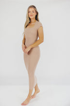 Wren Ribbed Knit Maxi Dress with Square Neckline in Dusty Blush (XS-XL) - Worth Collective Exclusive *Final-Sale*
