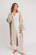 Amelia Oversized Longline Cardigan in Oatmeal