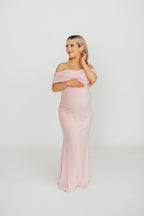 Monroe Maxi Dress in Dusty Pink - Bump Friendly