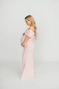 Monroe Maxi Dress in Dusty Pink - Bump Friendly