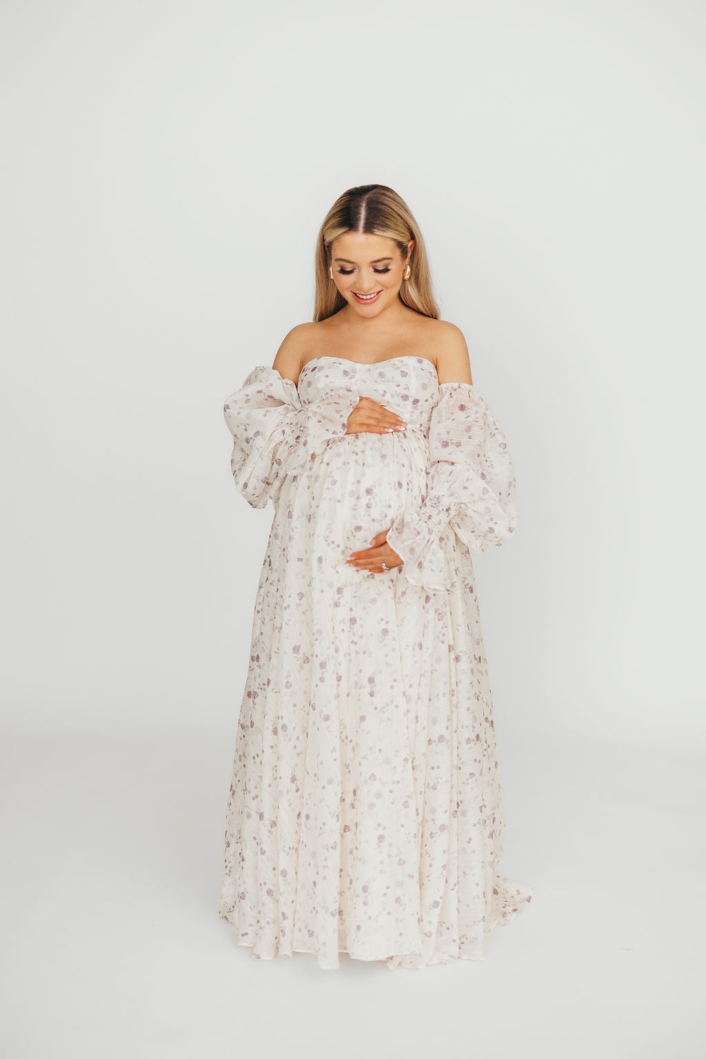 Dear Lily Maxi Dress in Lilac - Bump Friendly