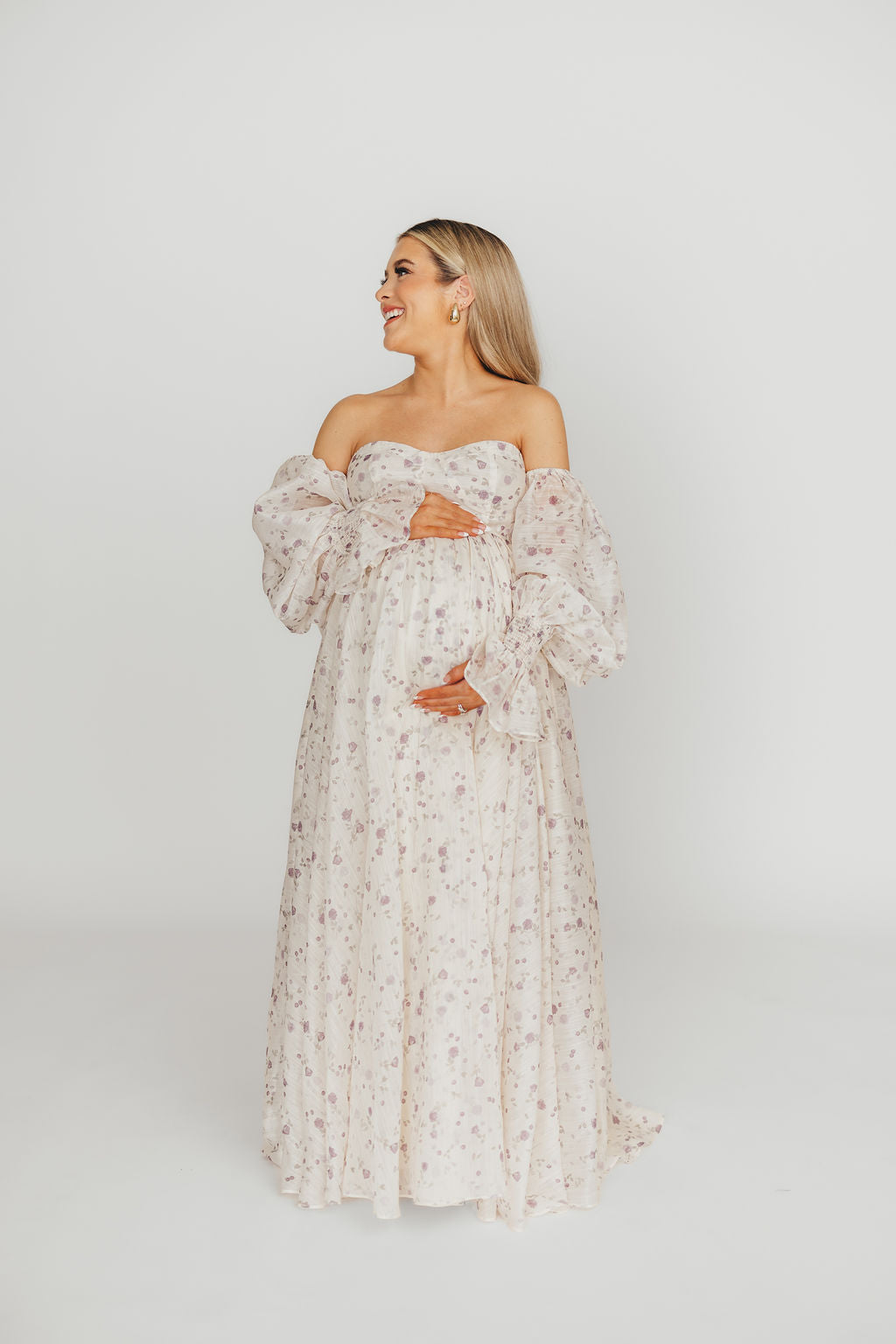 Dear Lily Maxi Dress in Lilac - Bump Friendly