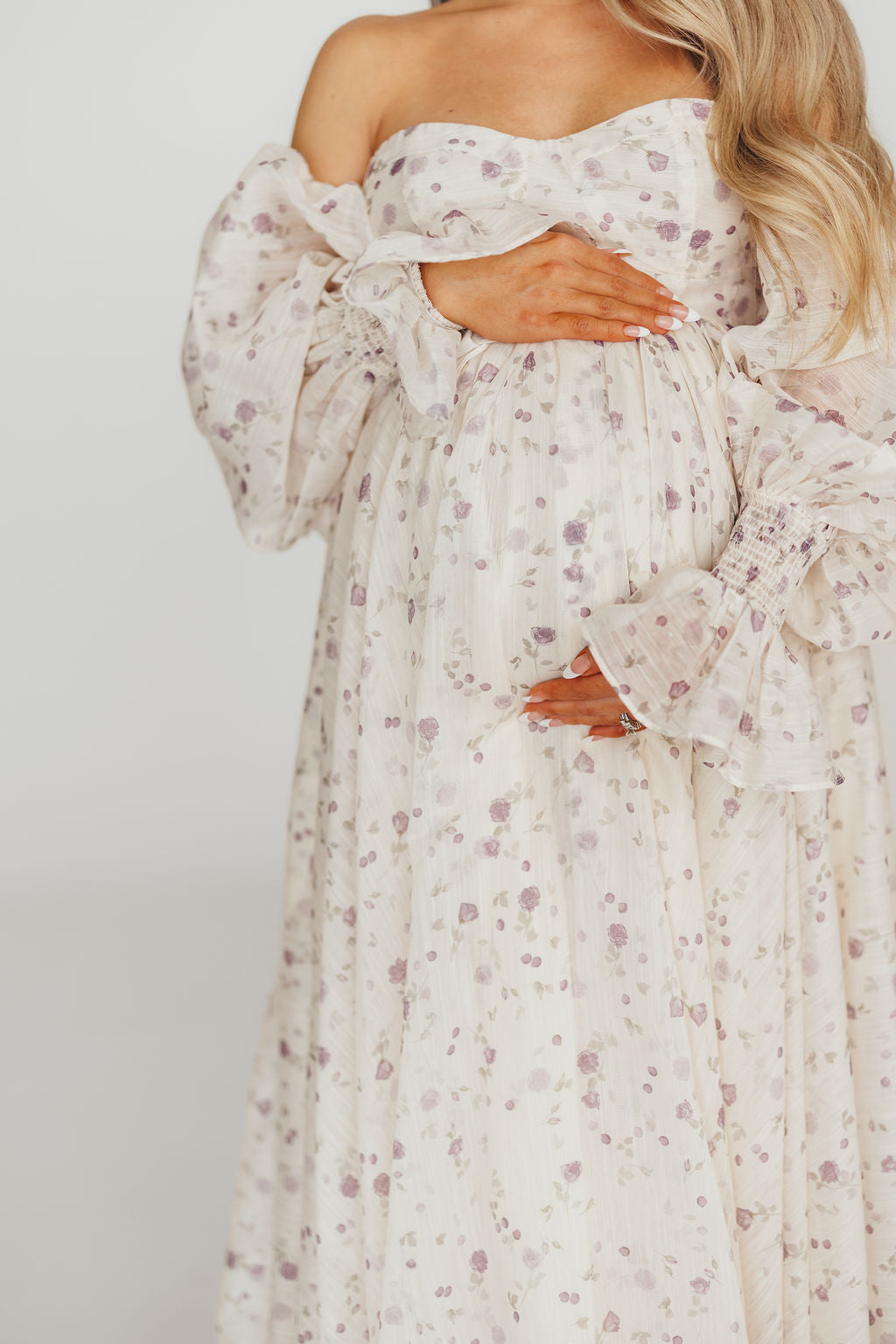 Dear Lily Maxi Dress in Lilac - Bump Friendly