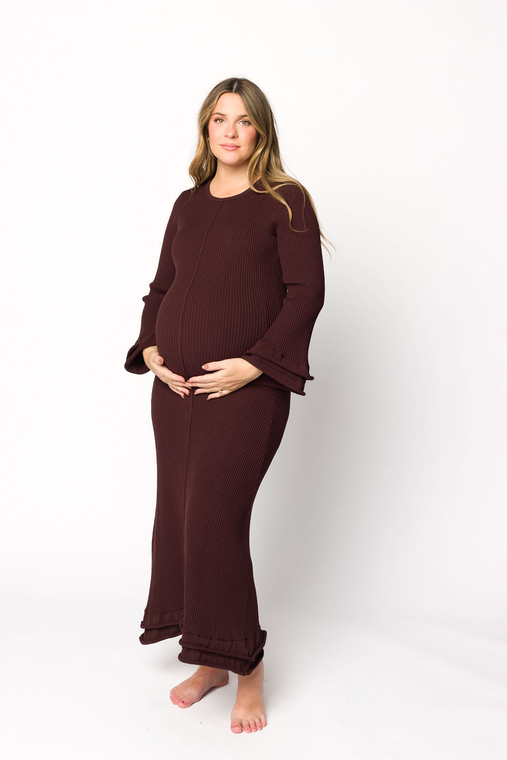 Arlet Dress in Brown - Bump Friendly *Final Sale*
