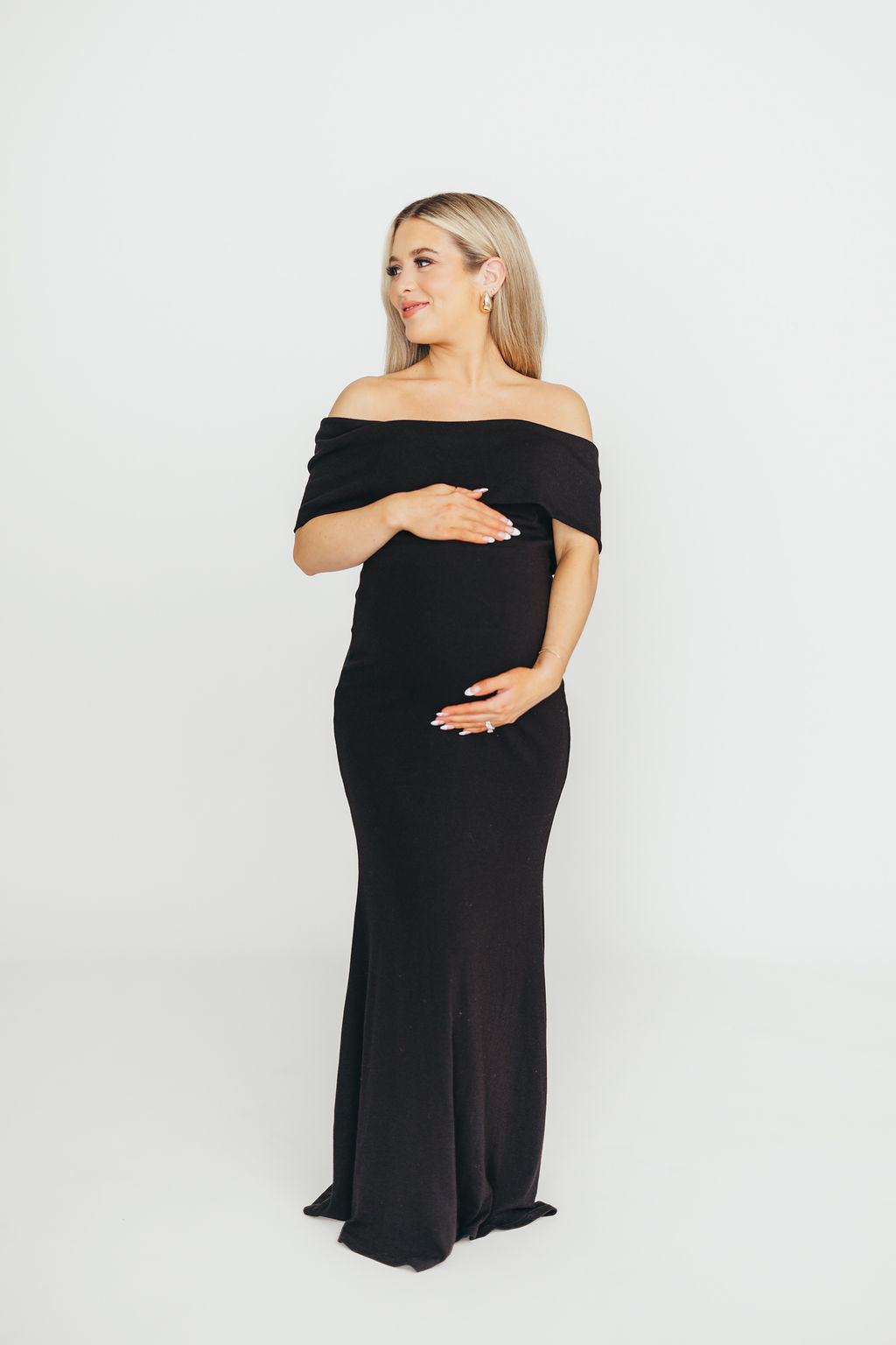 Monroe Maxi Dress in Black - Bump Friendly *Final-Sale*