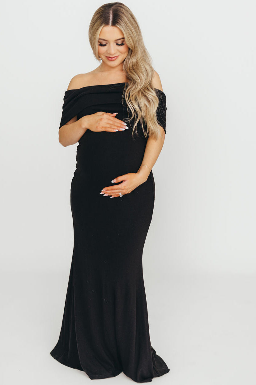 Monroe Maxi Dress in Black - Bump Friendly *Final-Sale*