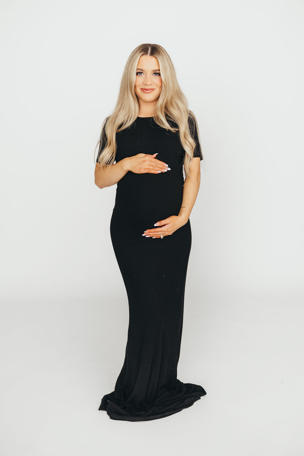 The Charlie Ribbed Maxi Dress in Black *Final Sale*