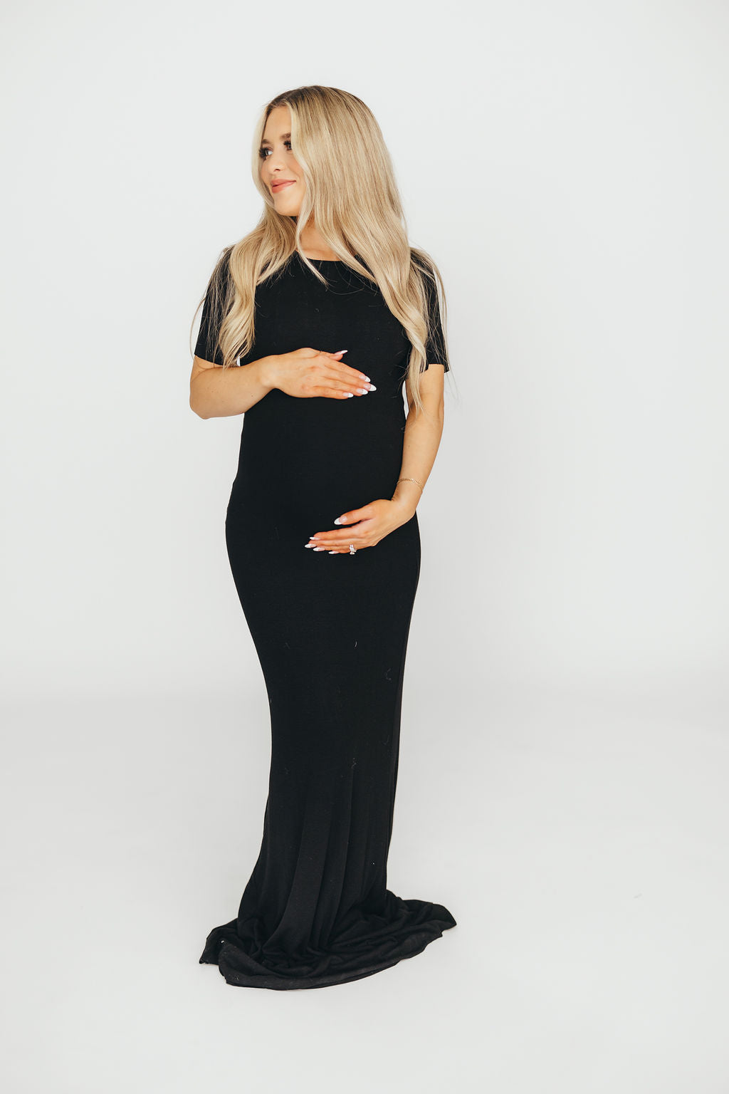 The Charlie Ribbed Maxi Dress in Black *Final Sale*