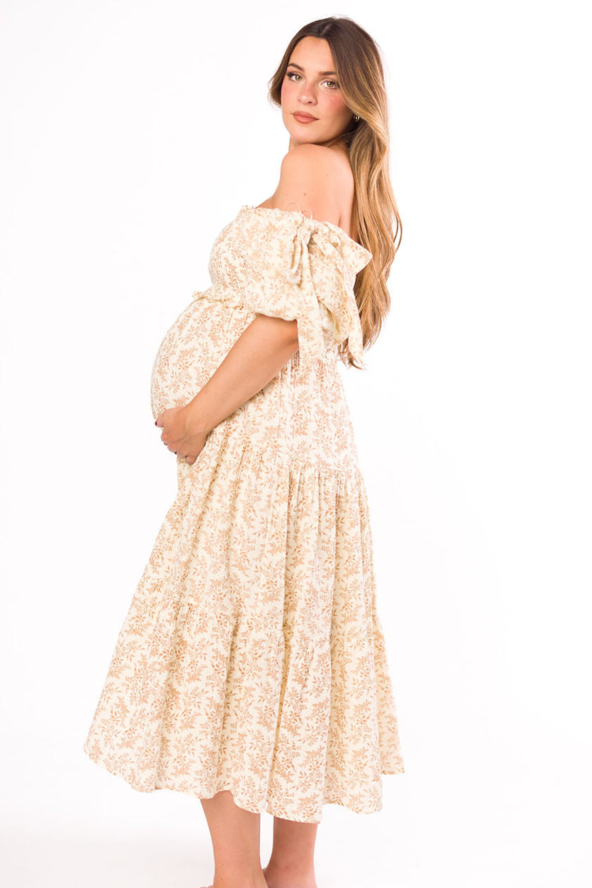 Elena Toile Print Midi Dress