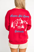 Aspen Ski Camp Sweatshirt in Cherry *Final Sale*