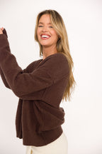 Rumored Longline Cardigan in Espresso