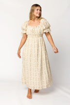 Savanna Steppe 100% Cotton Dress in Taupe - Bump Friendly & Inclusive Sizing (S-3XL)