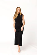 Quinn Turtleneck Maxi Dress in Black *Final-Sale*