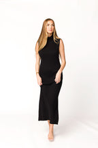 Quinn Turtleneck Maxi Dress in Black *Final-Sale*