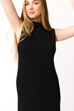 Quinn Turtleneck Maxi Dress in Black *Final-Sale*