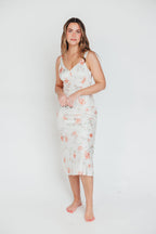 The Felicity Midi Dress in Ivory Floral *Final-Sale*