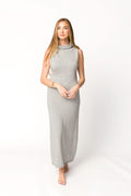 Quinn Turtleneck Maxi Dress in Heather Grey *Final-Sale*