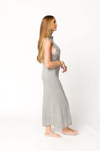 Quinn Turtleneck Maxi Dress in Heather Grey *Final-Sale*