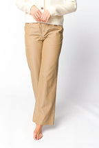 Michelle Striped Pajama Style Pants in Camel *Final-Sale*