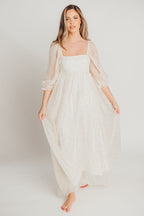 Mona Maxi Dress with Smocking in Butter Floral - Bump Friendly & Inclusive Sizing (S-3XL)