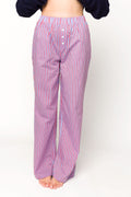 Shea Striped Pajama Pants in Blue/Red *Final-Sale*