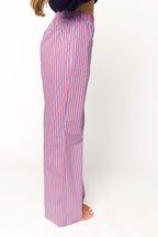 Shea Striped Pajama Pants in Blue/Red *Final-Sale*