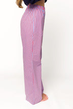 Shea Striped Pajama Pants in Blue/Red *Final-Sale*