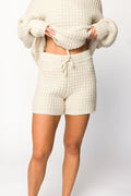 Lovender Sweater Shorts in Natural