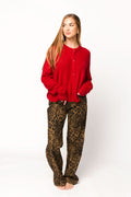 Maggie Leopard Print Denim Pants *Final-Sale*