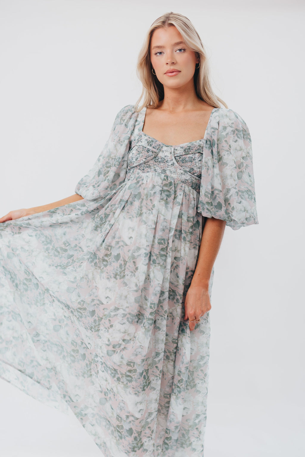 Harlow Maxi Dress in Forest - Bump Friendly (S-XL) *Final Sale*