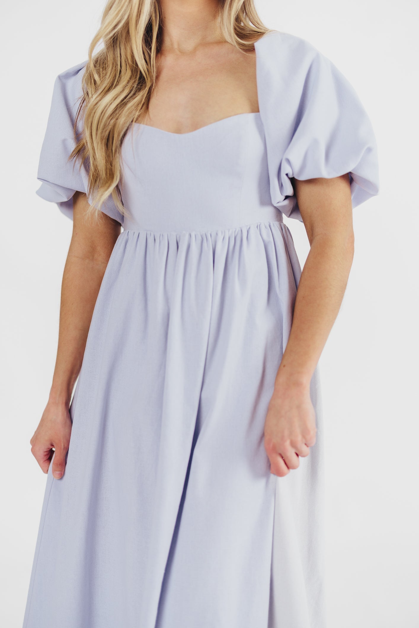 Hamilton Midi Dress in Light Blue - Bump Friendly & Inclusive Sizing (S-2XL) Restocking in Jan 2026