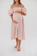 Hamilton Midi Dress in Pink - Bump Friendly (S-2XL) Restocking in Jan 2026