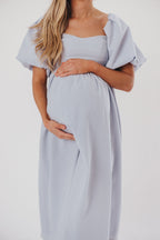 Hamilton Midi Dress in Light Blue - Bump Friendly & Inclusive Sizing (S-2XL) Restocking in Jan 2026