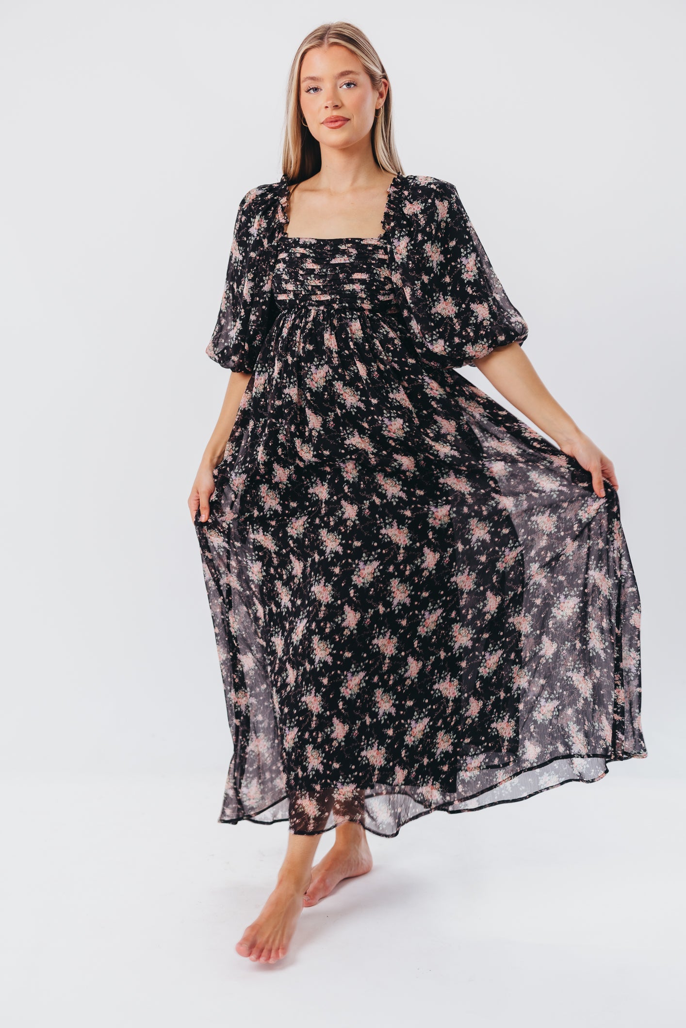 Melody Maxi Dress in Black - Bump Friendly & Inclusive Sizing (S-3XL) *Final Sale*