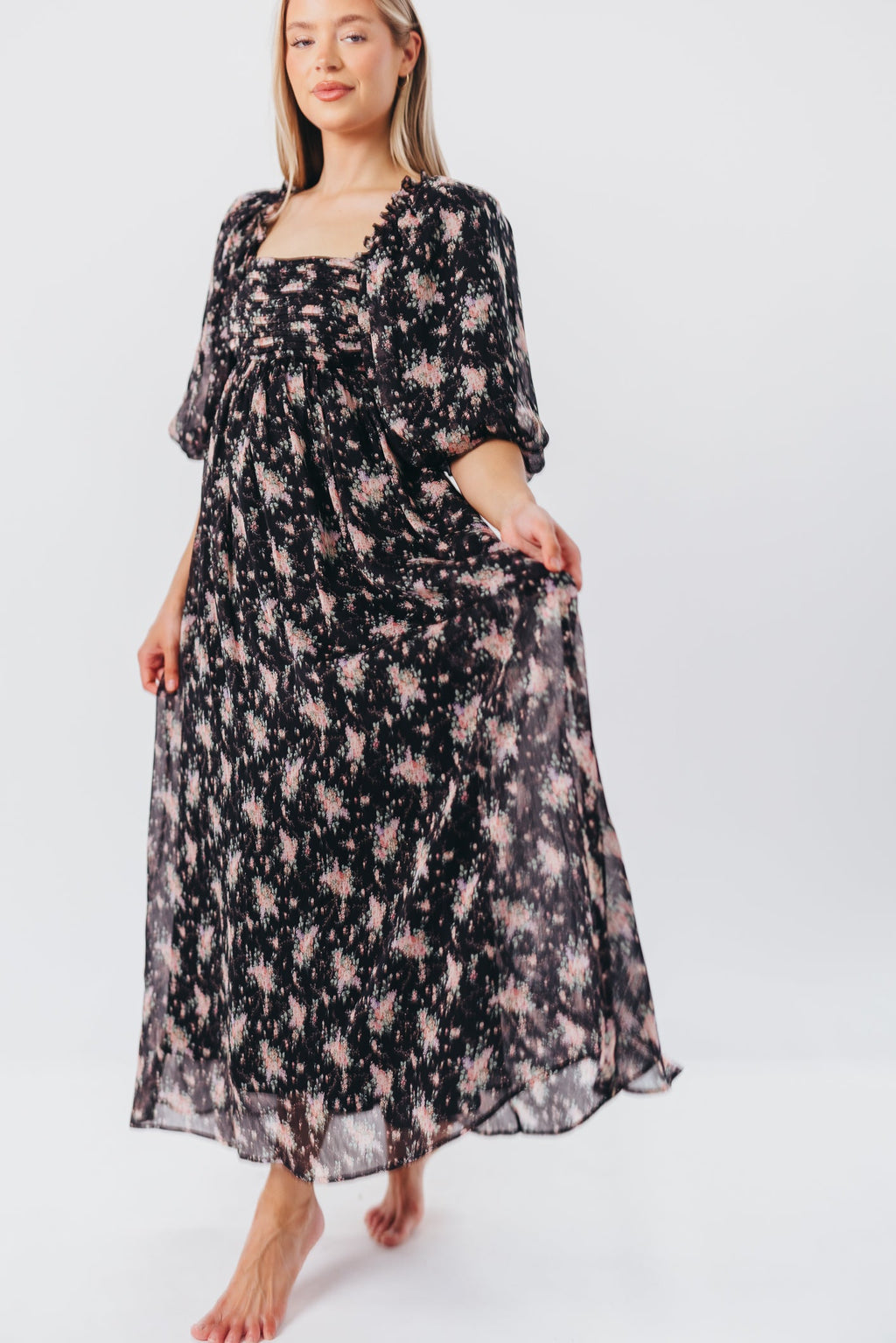 Melody Maxi Dress in Black - Bump Friendly & Inclusive Sizing (S-3XL) *Final Sale*